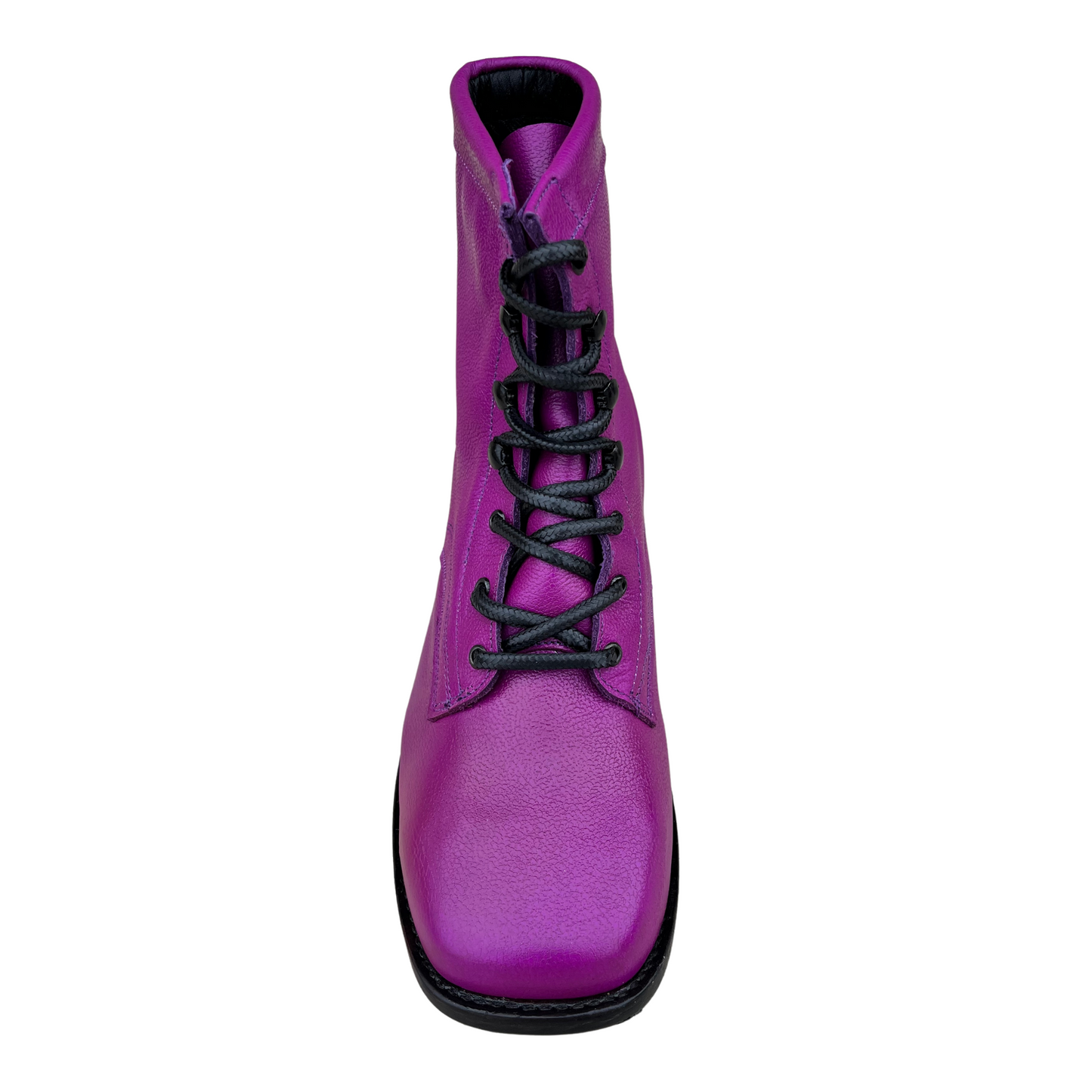 Women’s Purple Lace-Up Boots