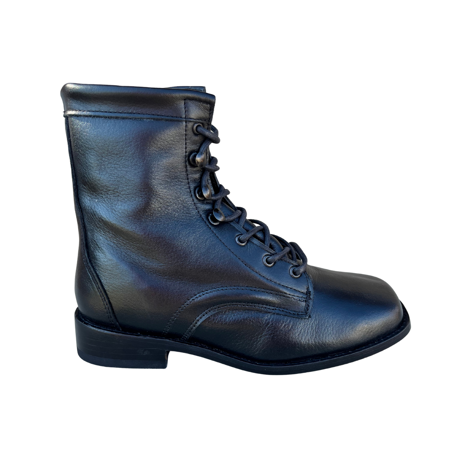 Youth’s Black Lace-Up Boots
