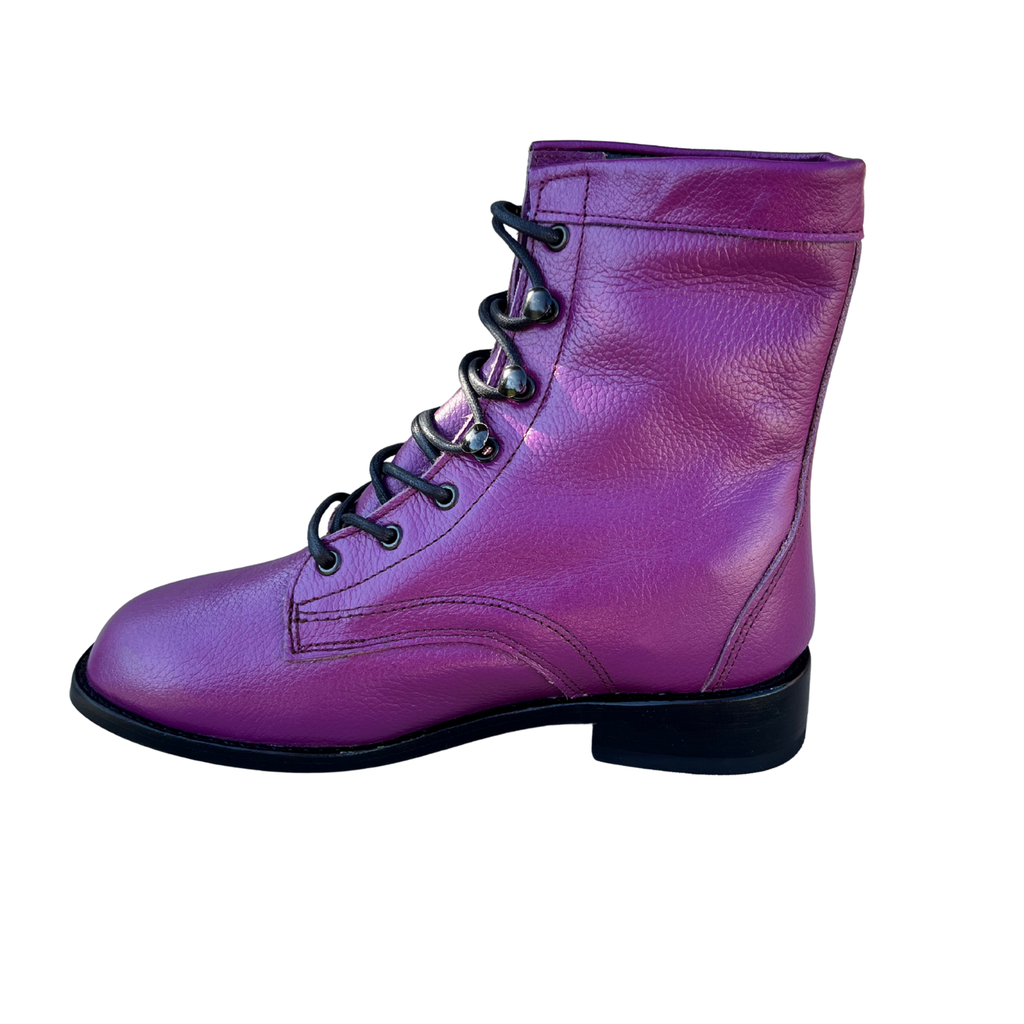 Youth’s Purple Lace-Up Boots