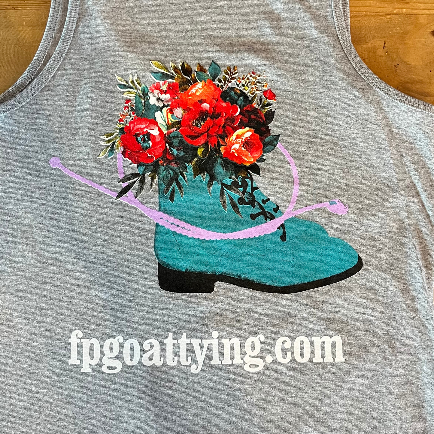 Youth Heather FP Goat Tying Tank