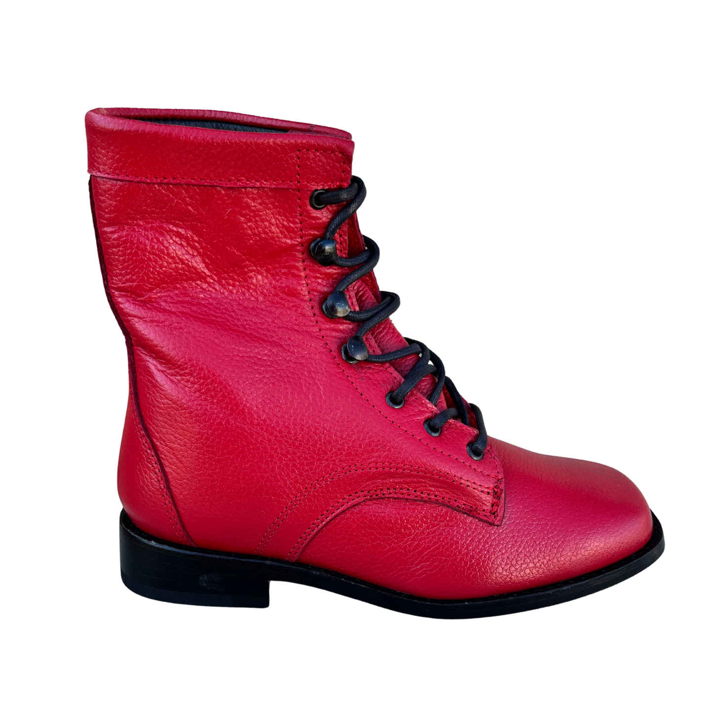 Youth’s Red Lace-Up Boots