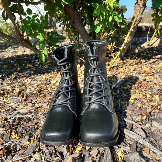 Youth’s Black Lace-Up Boots