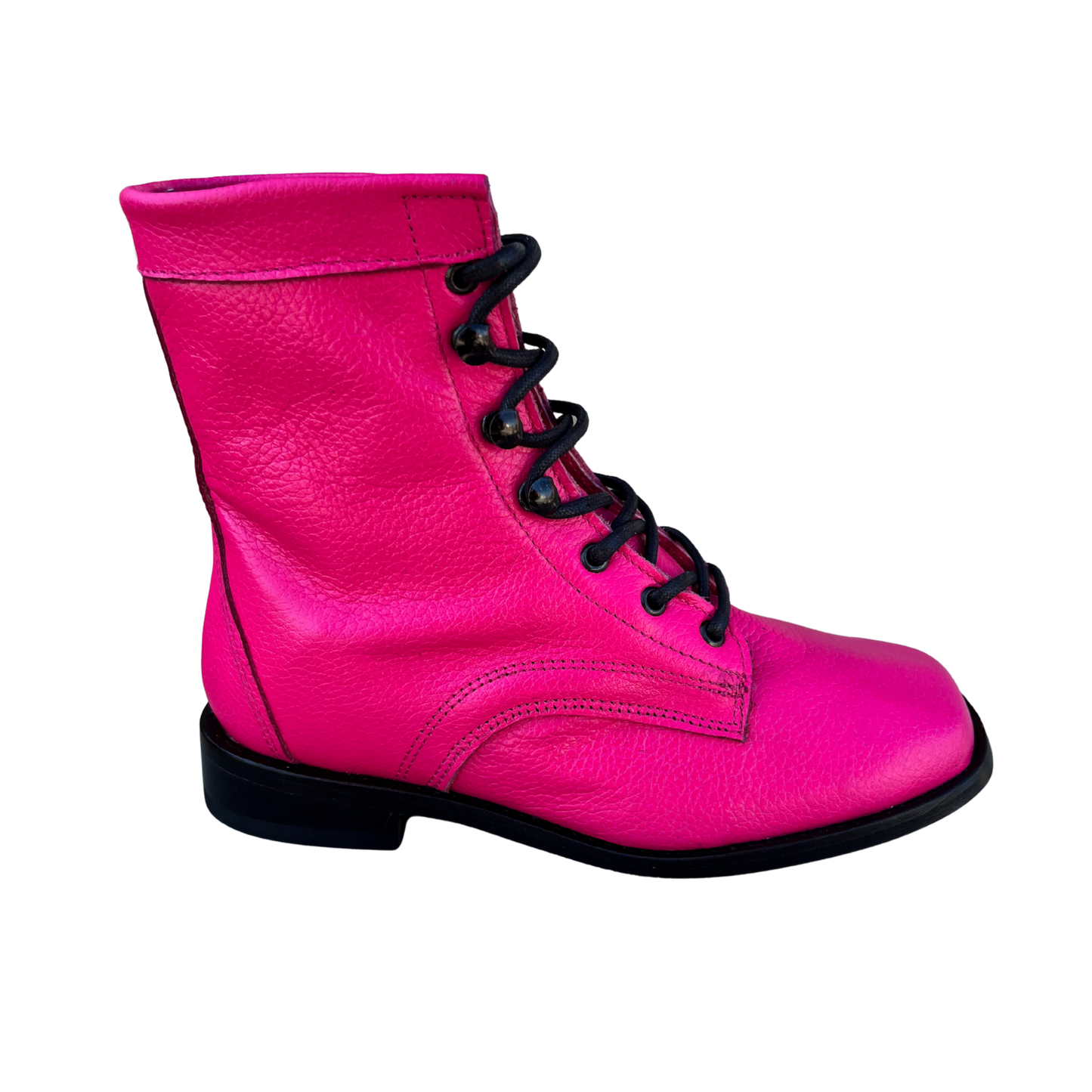 Youth’s Hot Pink Lace-Up Boots