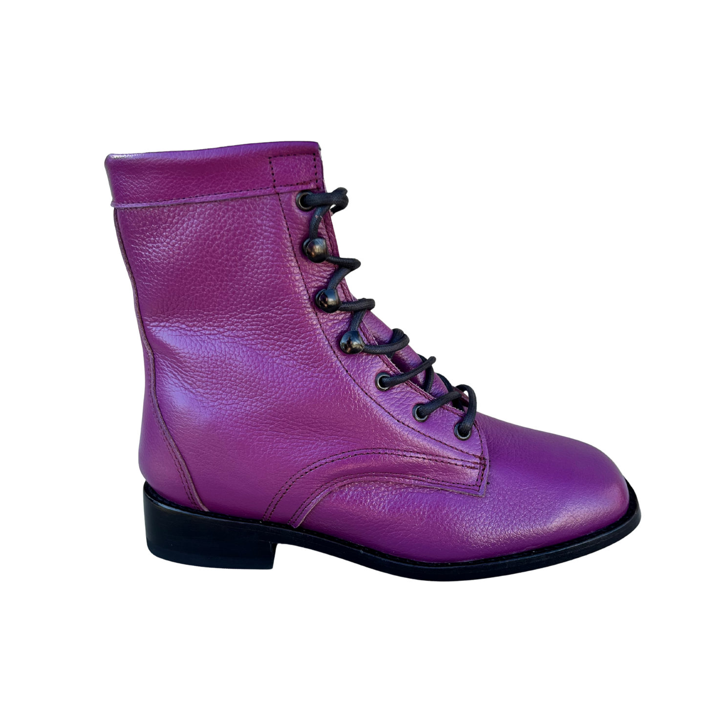 Youth’s Purple Lace-Up Boots