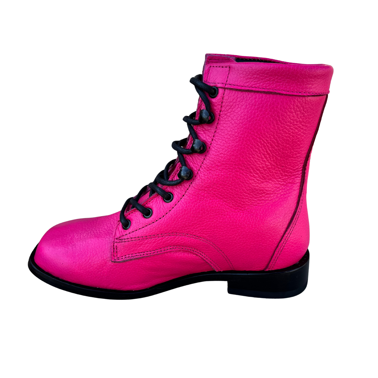 Youth’s Hot Pink Lace-Up Boots