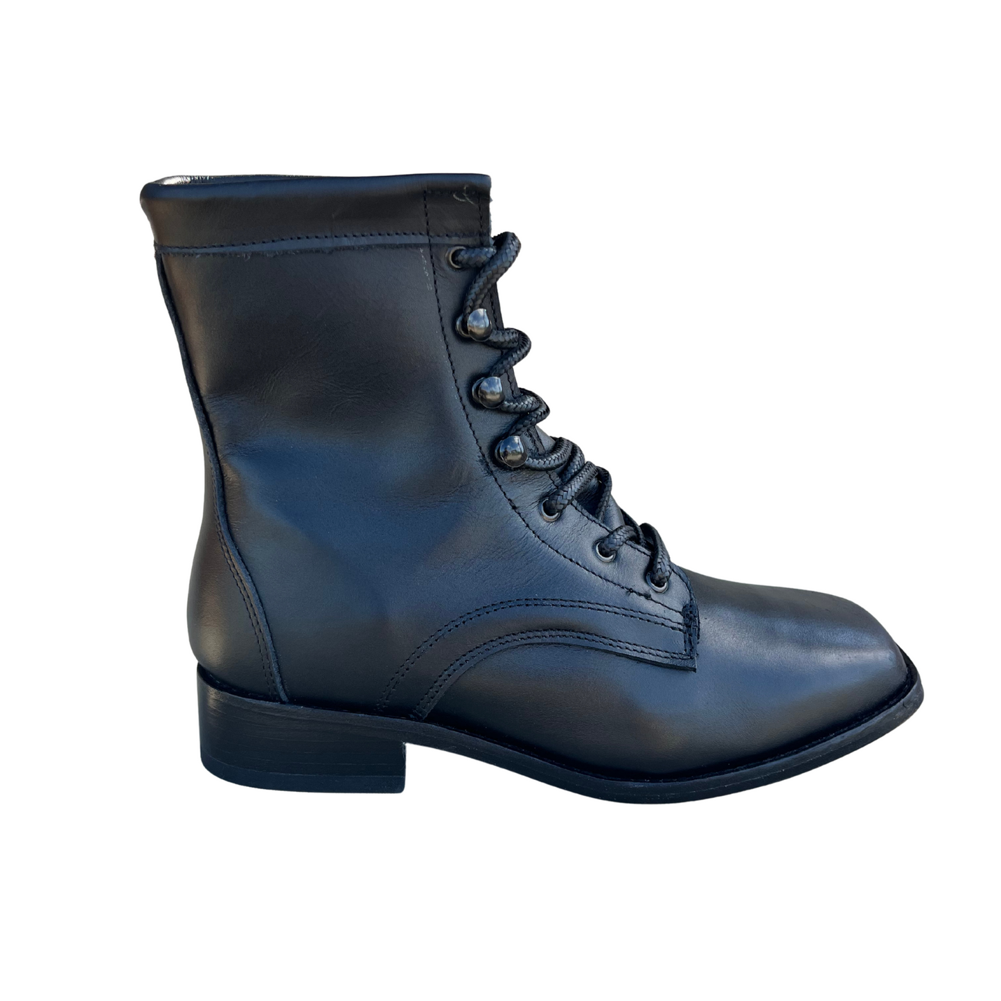 Women’s Black Lace-Up Boots