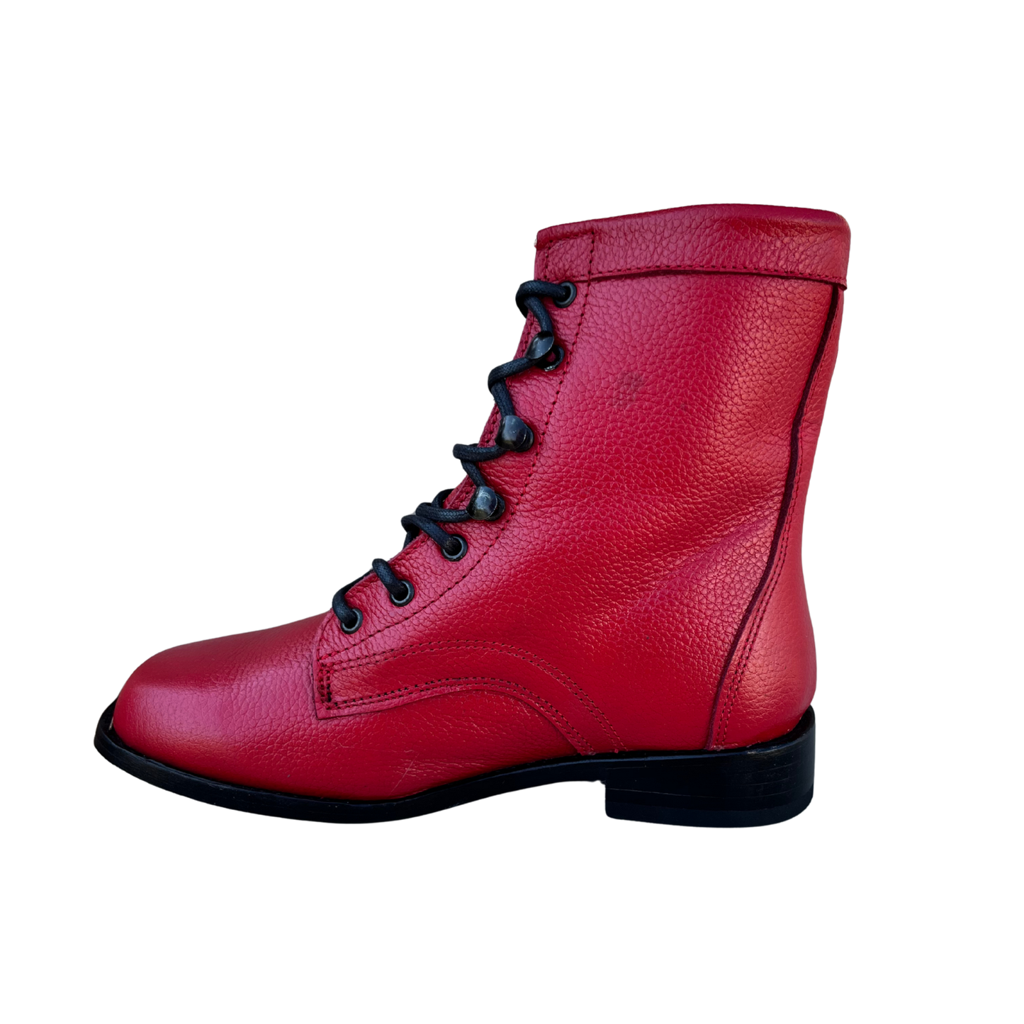 Youth’s Red Lace-Up Boots