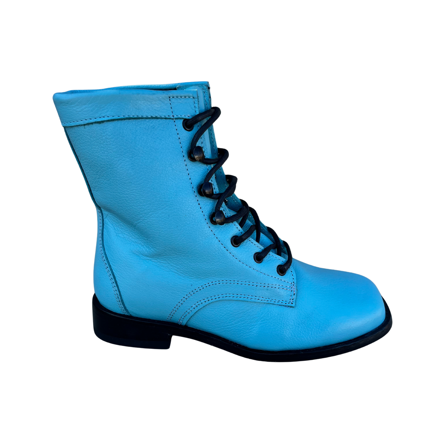 Youth’s Turquoise Lace-Up Boots
