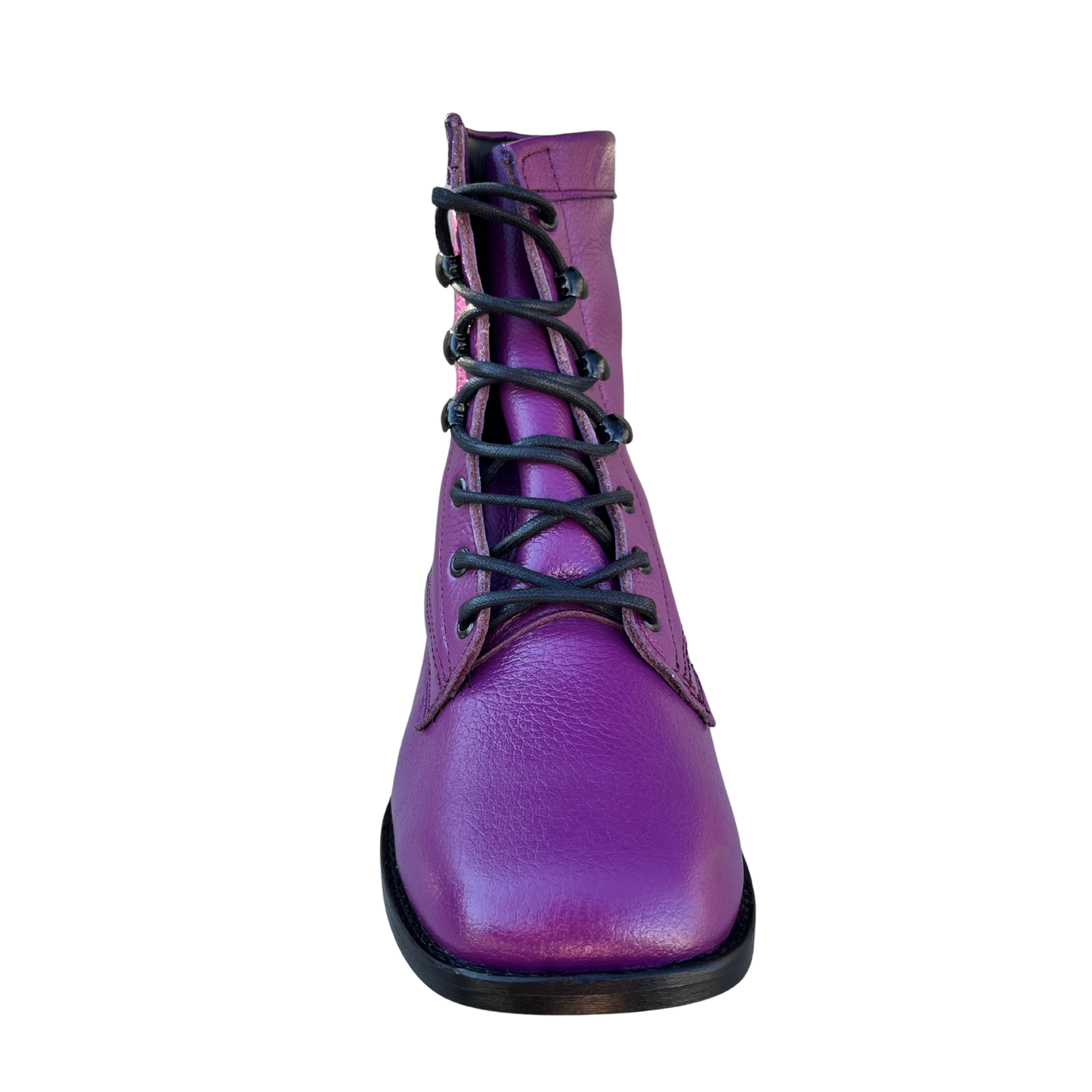 Youth’s Purple Lace-Up Boots