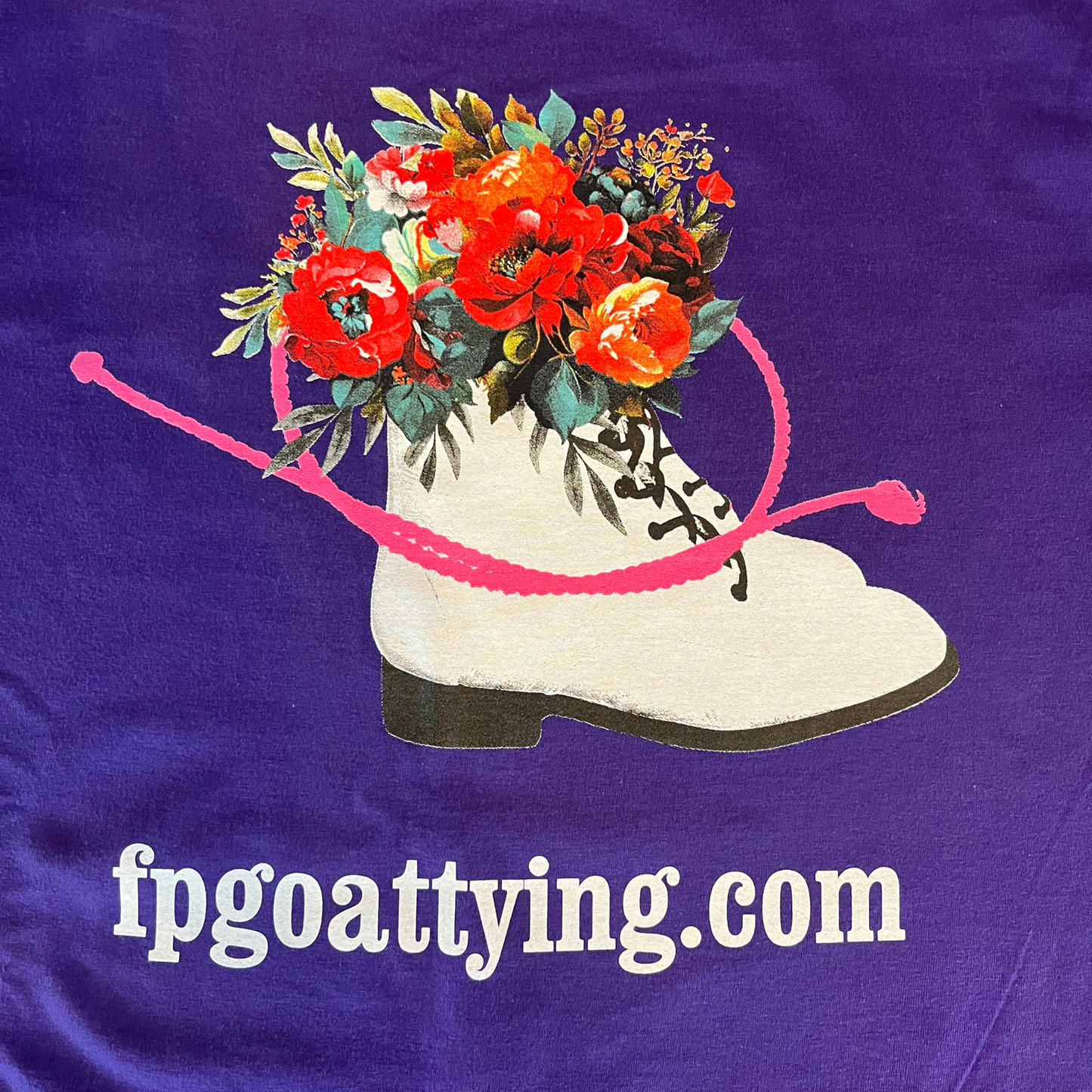 Youth Purple FP Goat Tying Tee