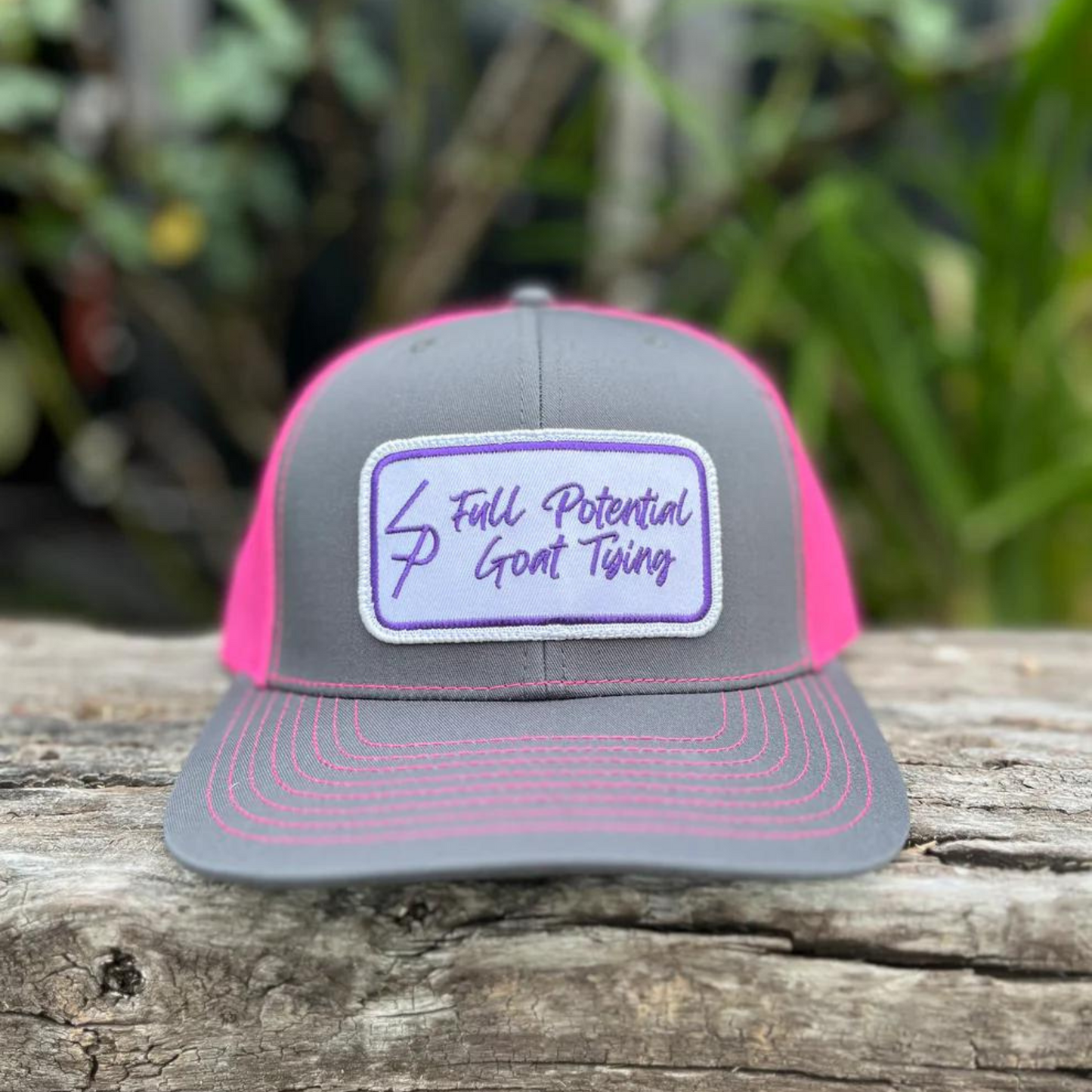 Pink & Grey FP Goat Tying Cap