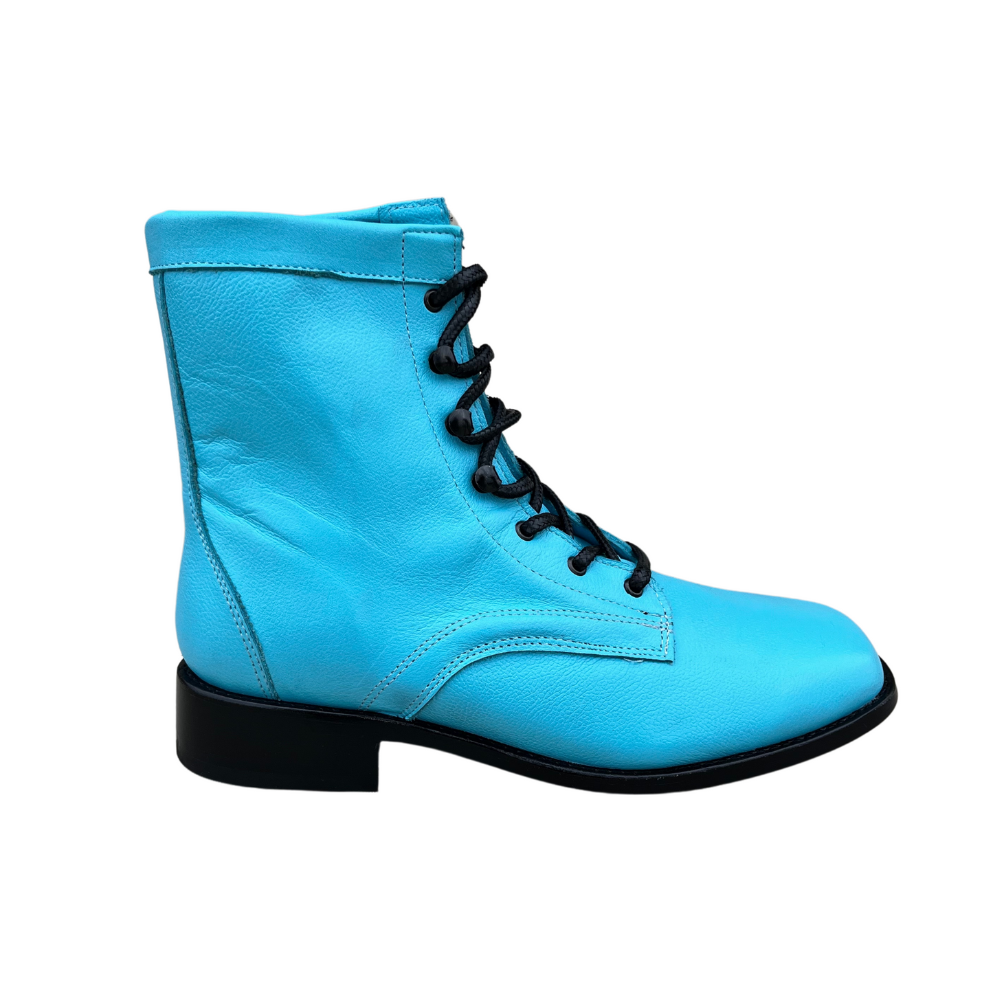 Women’s Turquoise Lace-Up Boots